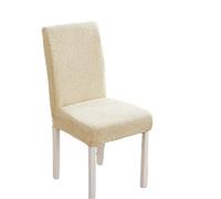 EVPCPWTYZY Solid Color Chair Covers Standard furniture Stain Resistant And Dust Resistant Suitable for All Seasons(Beige,4pc)