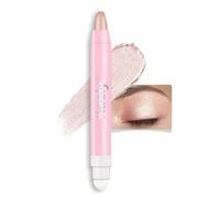 evpct 1Pcs Champagne Shimmer Cream Eye Shadow Brightener Sticks for Eyes Waterproof Pigmented, Double Ended Cream Eyeshadow Stick Pencil Pen with Applicator, Eye Shadow Palette Highlighter Makeup 17