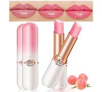evpct - 2 Pcs Peach Color Changing Lip Balms with the pH of Lipstick, Queen Gift Set for Women and Girls