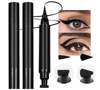 evpct Black Winged Wing Eyeliners Stamps Stencil Wingliner 2Pcs Set Eye Liners for Women Big & Small Perfect Wing Cat Eye Stencil Eyeliner Stamp for All Eye Shapes delineador de ojos contra el agua