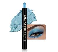 evpct Dazzling Blue Shimmer Cream Eye Shadow Brightener Sticks Set for Eyes, Blue Shimmery Matte Pencil Eye shadow Applicator Stick Pen Palette Makeup Waterproof sombras en crema para ojos 11#