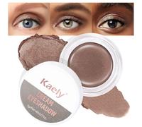 evpct Single Cream Eye Shadow Palette Pot Makeup for older Women, Bronze Shimmer Glitter Metallic Monochrome Cream to Powder Eyeshadow Palette Eye Brightener, High Pigment Waterproof Blendable, 20