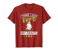 Evp's My Pants Halloween Ghost Hunter Paranormal Hunting T-Shirt, Men, Cranberry Red, 3X-Large