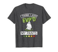 Evp's My Pants Halloween Ghost Hunter Paranormal Hunting T-Shirt, Men, Dark Heather Grey, 3X-Large