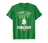 Evp's My Pants Halloween Ghost Hunter Paranormal Hunting T-Shirt, Men, Kelly Green, Medium