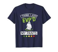 Evp's My Pants Halloween Ghost Hunter Paranormal Hunting T-Shirt, Men, Navy Blue, XX-Large