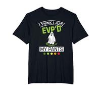 Evp's My Pants Halloween Ghost Hunter Paranormal Hunting T-Shirt, Men's Big and Tall, Black, 6X Tall