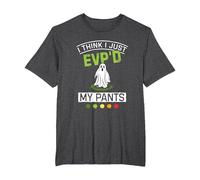 Evp's My Pants Halloween Ghost Hunter Paranormal Hunting T-Shirt, Men's Big and Tall, Dark Heather Grey, 3X Tall