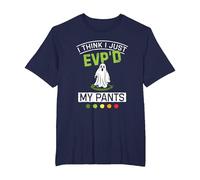 Evp's My Pants Halloween Ghost Hunter Paranormal Hunting T-Shirt, Men's Big and Tall, Navy Blue, 2X Tall