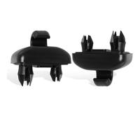 EVRBUL 2PCS Black Visor Hooks Inner Sun Visor Clips Holders Supports Brackets Compatible with A3 A4 A5 Q3 Q5 Replace#: 8E0857562, 8U0857562A