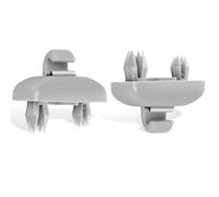 EVRBUL 2PCS Grey Inner Sun Visor Clips Holders Supports Brackets Visor Hooks Compatible with A3 A4 A5 Q3 Q5 Replace#: 8E0 857 562
