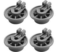 EVRBUL 4Pcs Dishwasher Lower Rack Rollers Dishwasher Bottom Dishrack Wheels Assembly Compatible with Bosch/Thermador/Gaggenau Dishrack Replace# 00611475 1559847 AH8727387 AH3477735