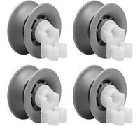 EVRBUL 4Pcs Dishwasher Upper Rack Roller Dishwasher Top Rack Wheels Kit Compatible with Bosch/Thermador/Gaggenau Dishrack Replace# 00611666 00165313 PS8727423 AH3477770