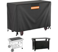 EVRBUL Rolling Table Cart Cover, 54in Outdoor Prep Table Cover Fit for Keter Unity XL Rolling Table Cart, Waterproof Grill Prep Table Covers for Outdoor Food Storage Box Patio Food Prep Station