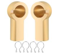 EVRBUL Upgrade Brass Convertible Top Push Rod Ball Joint Push Rod Head Repair with Clips Compatible with Porsche Boxster 986 987 1997-2012 Replace#: 98756127900 98756127901 98756127902