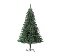 EVRE 5FT Realistic Artificial Christmas Tree 500 PVC Tips Pine Branches Metal Stand Easy Assembly Bushy Premium Fir Christmas Tree 5FT 150cm Green Small Xmas Tree Indoor Outdoor Holiday Decorations