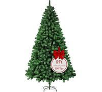 Evre Artificial Christmas Tree 5Ft 150Cm 1.5M Extra Bushy 500 Tips Green Christmas Tree Strong Metal Stand - 4/5/6/7/8Ft Available