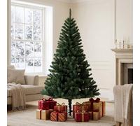 Evre Artificial Christmas Tree 6Ft 180Cm 1.8M Extra Bushy 800 Tips Green Christmas Tree Strong Metal Stand - 4/5/6/7/8Ft Available