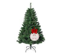 Evre Canada Spruce 5ft Artificial Christmas Tree with 500 PVC Tips, Easy Build Hinged Branches & Strong Metal Stand