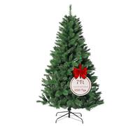 Evre Canada Spruce 7ft Artificial Christmas Tree with 1200 PVC Tips, Easy Build Hinged Branches & Strong Metal Stand