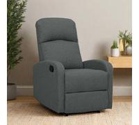 Evre Recliner Arm Chair With Adjustable Leg Rest And Reclining Functions - Charcoal Comfy Fabric Recliner Chair For Living Room