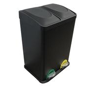 Evre Recycling Bin With Lids For Kitchen / 40 L Capacity /2 Compartments Waste Separation (40L (20L+20L))