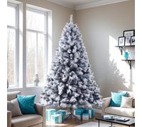 Evre Snowy Spruce Artificial Christmas Tree Pine Cone Berries 7Ft 210Cm 1200 Tips - 4/5/6/7/8Ft Available