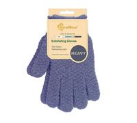 Evridwear Exfoliating Dual Texture Bath Gloves for Shower Spa Massage and Body Scrubs Dead Skin Cell Remover Gloves with Hanging Loop (1 Pair Heav