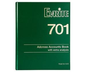 Evrite 701 Accounts Book with Extra Analysis
