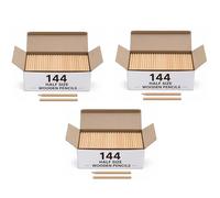 Evrite half size wooden mini hexagonal pocket pencils for golf scorecards, classrooms, offices, restaurants & kids,easy to sharpen - pack of 432 pencils