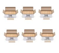 Evrite half size wooden mini hexagonal pocket pencils for golf scorecards, classrooms, offices, restaurants & kids,easy to sharpen - pack of 864 pencils