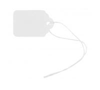 Evrite White Jewellery Strung Tags 1000 Tags (48 x 30mm)
