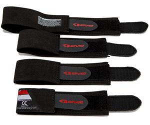 EVS Axis Pro/Sport Knee Braces Replacement Velcro Fastener, black-red, size XL