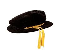 EVS Evess PhD/Doctoral Tudor Bonnet UK/CA/EU University-Standard Cloth with Coloured Cord S/M/L/XL Size Multiple Colours (Black (Gold Cord), Medium)
