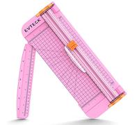 Evteck Paper Cutter 12 Inch Paper Trimmer Slider Crafting Scrapbooking Supplies for A4 Vinyl Photo Cardstock with Security Blade and Foldable Ruler
