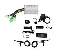 EVTSCAN 15A DC36V 48V Electric Bike Controller Display Set with Brake Handle Turning Handle PAS Magnetic Plate for 250W Motor