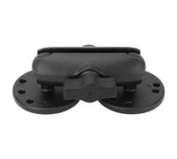 EVTSCAN 1inch Double Ball Mount with 2 AMPS Round Plates Aluminum Alloy Fish Finder Mount with 3.5inch Double Socket Arm