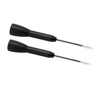 EVTSCAN 2Pcs Test Probe Insulation Protection Simple Operation 1mm Multimeter Needle Piercing Probe 600V 10A (Black)