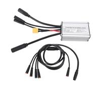 EVTSCAN 36V 48V Motor Controller 6 Tubes 250W 350W Sine Wave Controller with Lamp Line and Waterproofing Connector Universal Efficient Stable Smooth Driving Comfortable Ride Aluminum Alloy