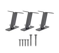 EVTSCAN 3Pcs Roof Riser Bracket Stainless Steel Heavy Duty 90 Degree Adjustable Roof Mount Pergola Bracket