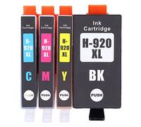 EVTSCAN 4Pcs Ink Cartridge for HP Officejet 6000 6500 6500 Wireless 6500A 7000 7500 7500A Printers