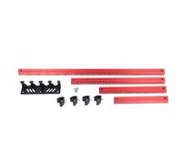 EVTSCAN 4Pcs V Shaped Straight Ruler 4 6 8 10in Double Sided Scale Woodworking Ruler Corner Measuring Tool