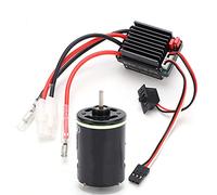EVTSCAN 540 Brushed Motor 320A ESC Combo High Torque Durable Low Noise Precision Balanced for Axial SCX10 4 D90 Redcat GEN8 RC Crawler Trucks Drift Cars Iron Plastic Copper 7.7oz (20T)