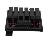 EVTSCAN 6 Channel DC To AC Solid State Relay, 3-32VDC Input 5-8a 24-480VAC Load Solid State Relay SSR Module, Suited for Din Rail Mounting