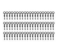 EVTSCAN 60pcs Universal Spinner Swivels Connector Fast Change Carp Fishing Tackle Accessories Portable Lightweight Stainless Steel Pack