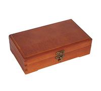 EVTSCAN 7.9 X 4.5 X 2.1in Vintage Wooden Sketching Pencil Box - Timeless Elegance and Versatile Storage