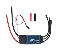 EVTSCAN 80A Brushless ESC Strong Current Multiple Protection 3 Starting Modes for RC Aircraft Silicone Copper Electronic Components