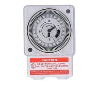 EVTSCan AC 220V 24 Hour Mechanical Time Switch, with Quartz Motor and Waterproof Cover, Wall Mounted Industrial Outdoor Timer, for Auto Switch on Off Light, Heater, Pump, Fan