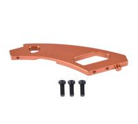 EVTSCAN ALUMINUM ALLOY CNC MACHINED FRONT CHASSIS BRACKET SET FOR RC HIP 1/8 BLOCK GYMKHANA (WR80014-OR Orange)