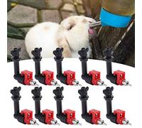 EVTSCAN Automatic Rabbit Drinking Tools, 10Pcs Automatic Rabbit Nipple Drinker Feeder Mouse Rabbit Waterer Poultry Watering System